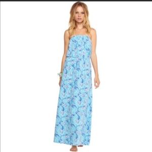 Lilly Pulitzer Nice Tail Mermaid Maxi Dress size S